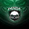 Panda esport mascot logo design