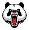 Panda head mascot