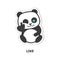 Panda with like.