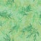 Panda line green color seamless pattern