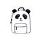 Panda looking backpack