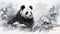 Panda\\\'s Haven: A Majestic Encounter in the Bamboo Forest