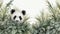 Panda\\\'s Haven: A Majestic Encounter in the Bamboo Forest