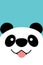Panda smiling, Funny panda face