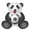 Panda soccer ball