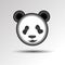 Panda vector white bear nature animal grass