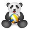 Panda volleyball ball