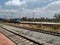 In a Pandavapura Railway Station and Trains Moving to One Station to Another