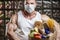 Pandemic chaos mask post-apocalypse bodybuilding