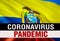 PANDEMIC of coronavirus COVID-2019 on Ecuador country flag background. 3D rendering of coronavirus bacteria. Ecuador flag