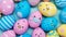 pandemic easter egg pattern colorful chicken bunny