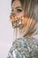 Pandemic jewelry diy accessory woman crystal mask