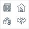 Pandemic line icons. linear set. quality vector line set such as animal carrier, lungs, stay at home