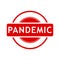pandemic, simple vector red simple circle vector rubber stamp effect