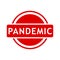 pandemic, simple vector red simple circle vector rubber stamp effect