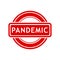 pandemic, simple vector red simple circle vector rubber stamp effect