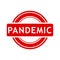 pandemic, simple vector red simple circle vector rubber stamp effect