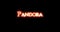 Pandora written with fire. Loop