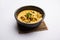 Paneer Bhurji Gravy served in a bowl. selective focus