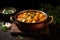 paneer butter masala curry in a copper bowl