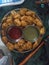 Paneer pakoda red sause and green chilly sause