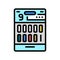 panel 9 drug test color icon vector illustration