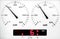 Panel control meter of car braking test