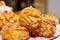 Panellets, typical pastries of Catalonia, Spain, eaten in All Sa