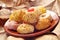 Panellets, typical pastries of Catalonia, Spain, eaten in All Sa