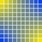 Panels pixel art squares 10 x 10 blue and yellow color of the sun and sea waves, vector illustration pixel art colors