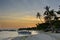 Panglao, Philippines - March 7, 2016: Sunset on the beach Alona Panglao Island