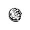 pangolin and dragon logo form a round or circle