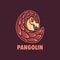 Pangolin Mascot Logo