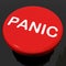 Panic Button Shows Anxiety Panicking Distress