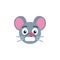 Panic rat emoticon flat icon