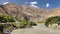 Panj or Amu Darya river and Pamir mountains Tajikistan