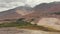 Panj River and Pamir Mountains, Panj Is Upper Part of Amu Darya River. Panoramic View, Tajikistan and Afghanistan Border