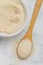 Panko Japanese crispy breadcrumbs in a white plate