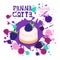 Panna Cotta Blackberry Dessert Colorful Icon Choose Your Taste Cafe Poster