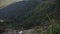 Panning beautiful view of the mountains Plateau around Da Lat city Dalat background in Vietnam waterfall