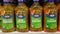 Panning left on bottles of Kraft Zesty Italian Dressing at a Publix grocery store