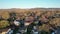 Panning over residential street of Fort Collins