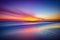 panning shot of a colorful sunrise, with long exposure and slow shutter speed