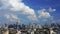 Panning shot of modern building with sky in Bangkok, Thailand