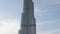 The panning up of Burj Khalifa building