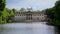 Panning vertically from down to up on Palace on the Water in Warsaw\'s Royal Baths park