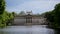 Panning vertically from up to down on Palace on the Water in Warsaw\'s Royal Baths park