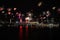 Pano of the port of Hamburg with the Elbe river and Cap San Diego