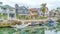Pano Resort like scenery at Long Beach neighborhood with canal and waterfront homes