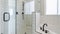 Pano Shower stall with tiles and cohesive plumbing fixtures